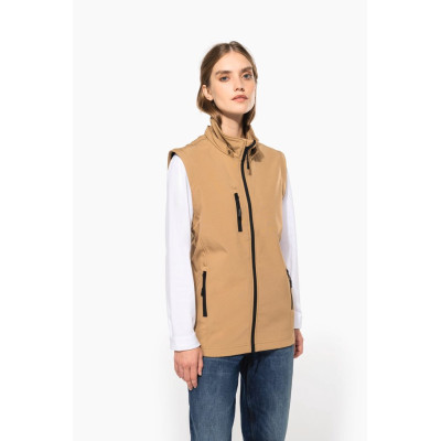 Unisex 3-layer softshell hooded jacket with removable sleeves